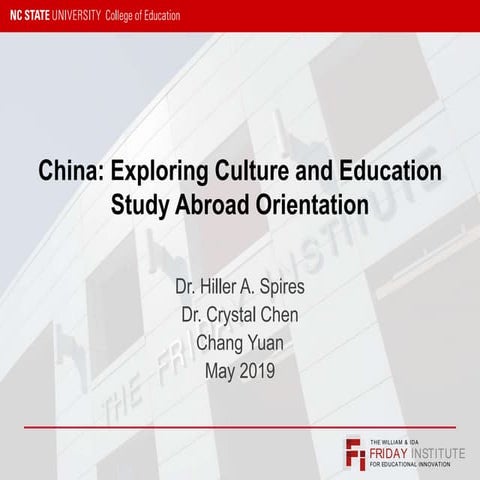 China: Exploring Culture and Education 