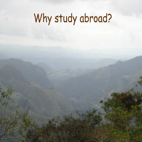 Study Abroad Presentation | PPT