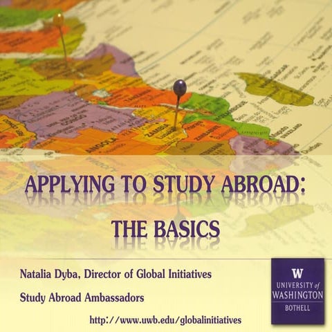 University of Washington Study Abroad Application Tips and Basics