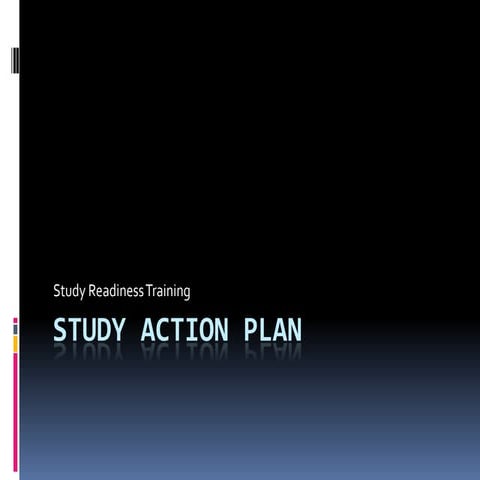 Study action plan