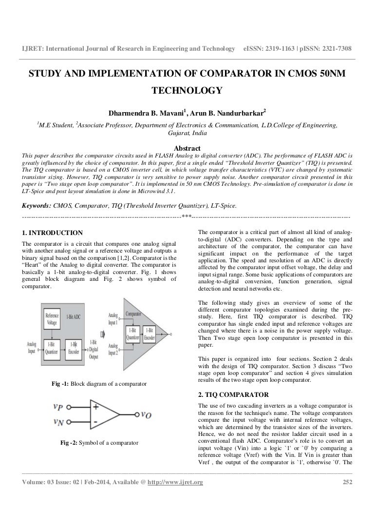 Figure 1 Typical Block Diagram Of A Highspeed Voltage Comparator 4