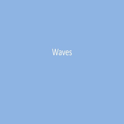 Study Card Answers Waves