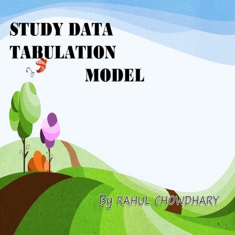 Study data tabulation model