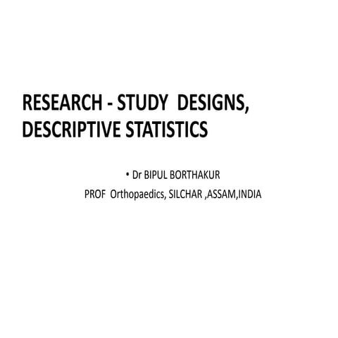 Research--Study design
