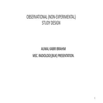 STUDY DESIGN (non-experimental). power ptx