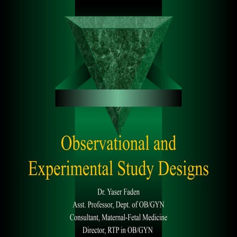 RSS 2012 Study designs