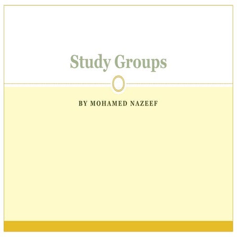 Study groups