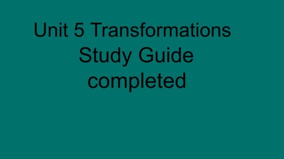 Unit 2b study guide completed prowise | PDF