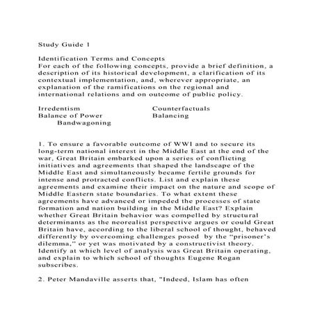 Study Guide 1Identification Terms and ConceptsFor each of th.docx