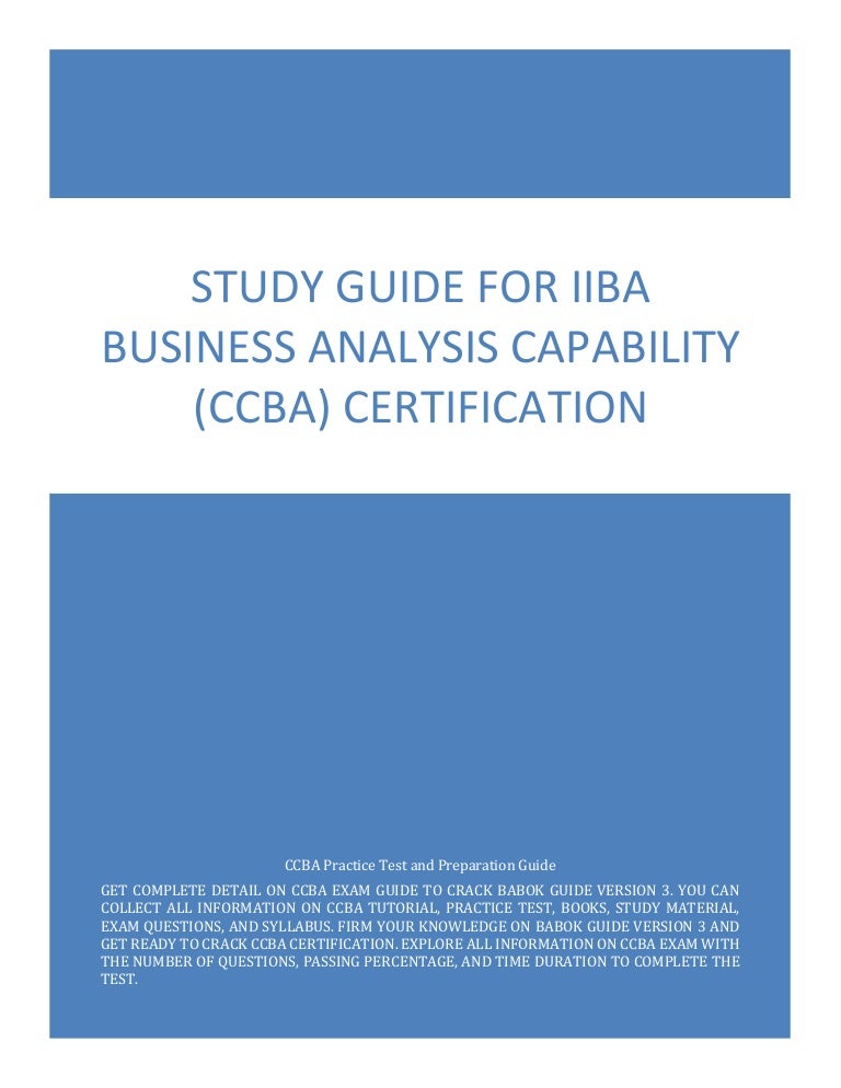 CCBA Fragenkatalog | Maxtic