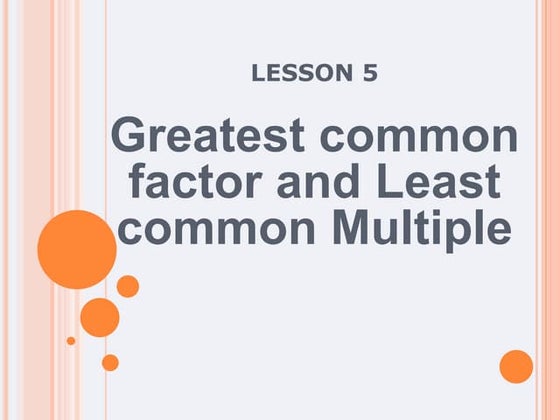 Least common multiple | PPT