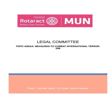 Study guide legal committee-topic-area-a  rotaract global mun 2015