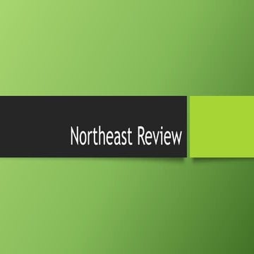 Northeast Assessment Study Guide