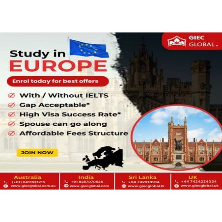 Dreaming of studying in Europe? Get Admission to the top COLLEGES ...