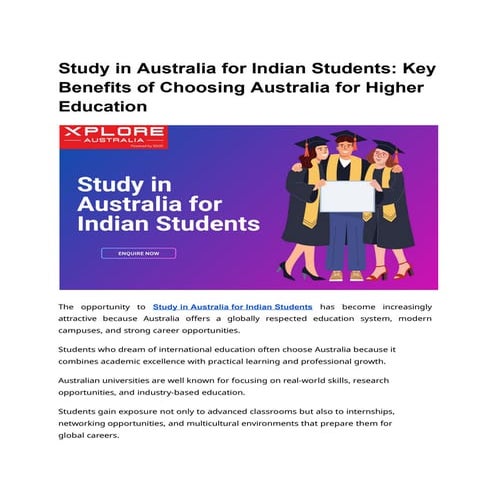 Comprehensive 2026 Guide to Studying in Australia for International ...