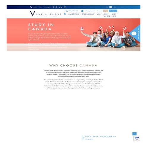STUDY IN CANADA - Vazir Group