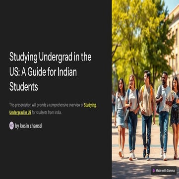Pursuing an Undergraduate Degree in the US: A Complete Guide | PDF