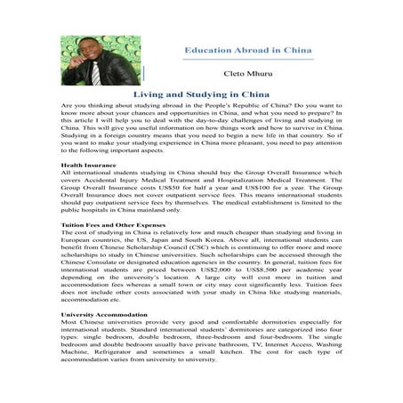 Why study in china | PPTX