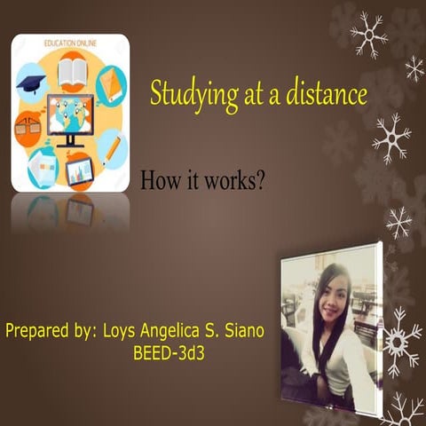 Studying at distance