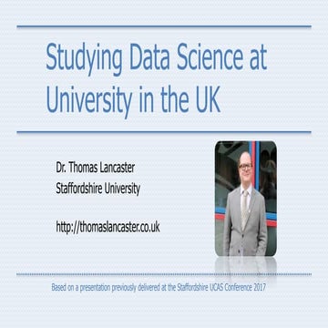 Studying Data Science At University In The United Kingdom