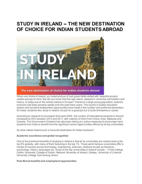 TOP REASONS TO STUDY IN SINGAPORE | PPT