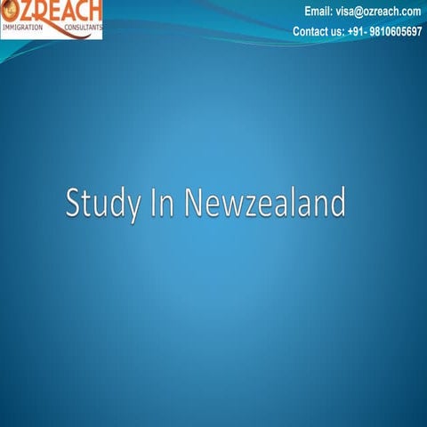 Study in newzealand