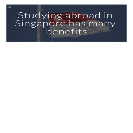 Top Universities to Study in Singapore | PPTX