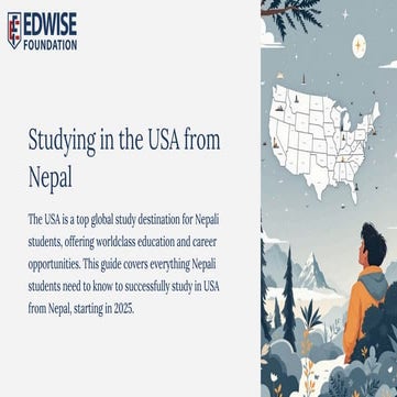 Study in the USA From Nepal, Clear Steps for Students.