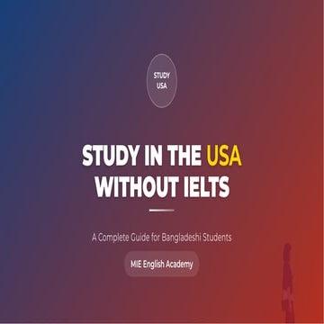 Study in the USA Without IELTS - A Complete Guide for Bangladeshi ...