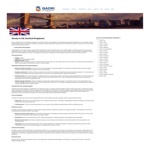 Study in UK: Discover Top Universities and Academic Programs | PDF
