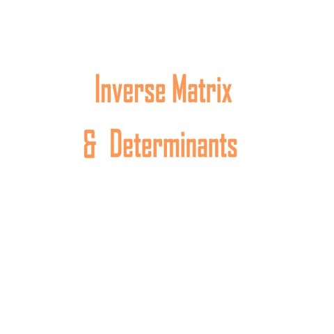 Study material for matrix and determinant.pptx