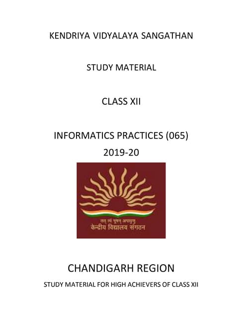 Study material ip class 12th
