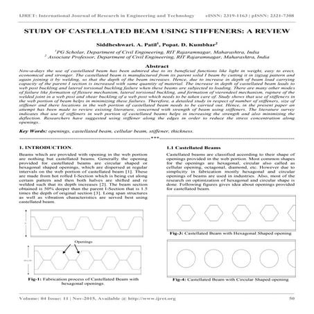Study of castellated beam using stiffeners a review