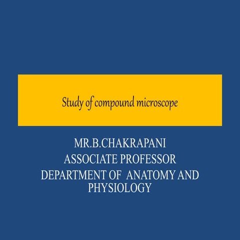 Study of compound microscope | PPT