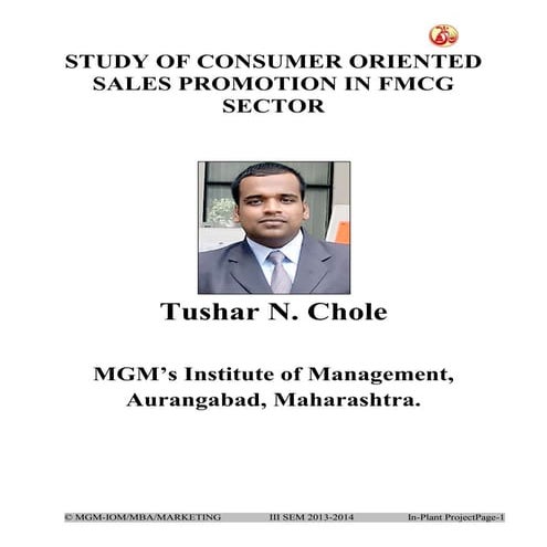 Augmentation of promotion sensitivity for fmcg in india | PDF