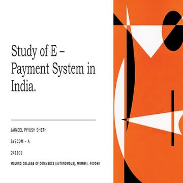 study of e payment system in india.p ptx