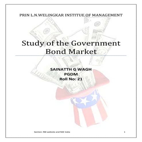 Study of g sec market