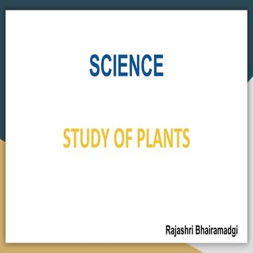 Study of plants