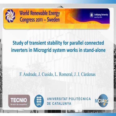 Study of transient stability for parallel connected inverters in microgrid system works in stand alone mode