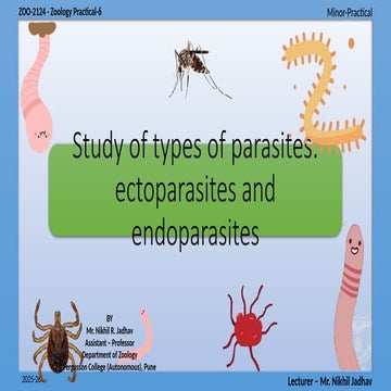 Study of types of parasites ectoparasites and endoparasites.pptx