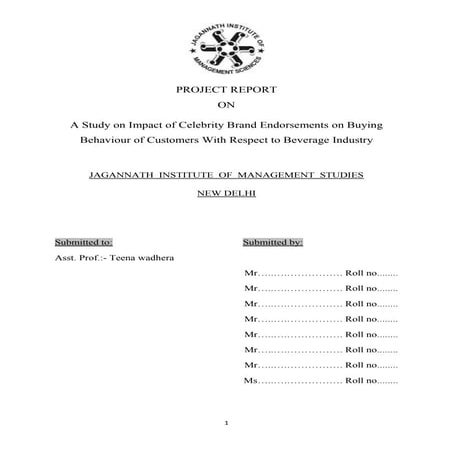 Impact of celebrity brand endorsement on the buying behaviour of customer