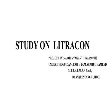 STUDY ON LITRACON ZEROTH REVIEW.pdf