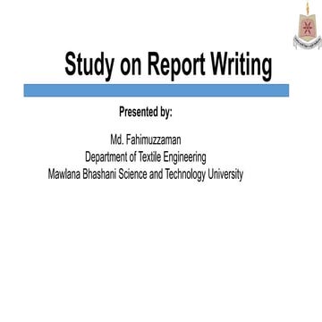 Study on Report Writing.pptx