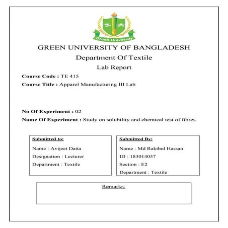 Solubility and chemical test of fibres | Study on solubility and chemical tes...