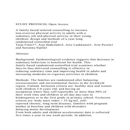 Community-wide Interventions to Increase Physical Activity: What's the ...