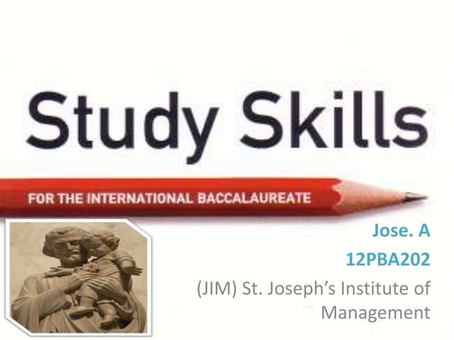 Study skills ppt. jose