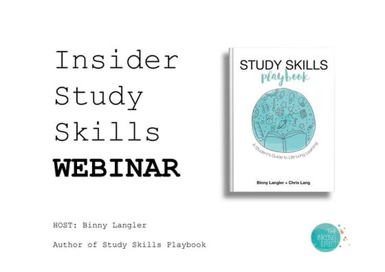 Study Skills Playbook Webinar Slides