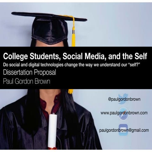 A Research Study: College Students, Social Media, and the Self
