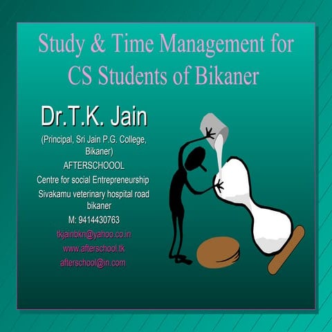 Study & time management for cs students of bikaner
