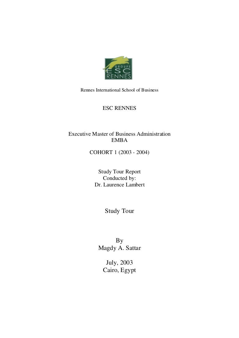 study-tour-report